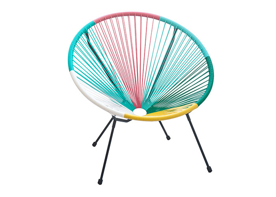高密度編む庭の藤の椅子、積み重ね可能な藤のテラスの椅子